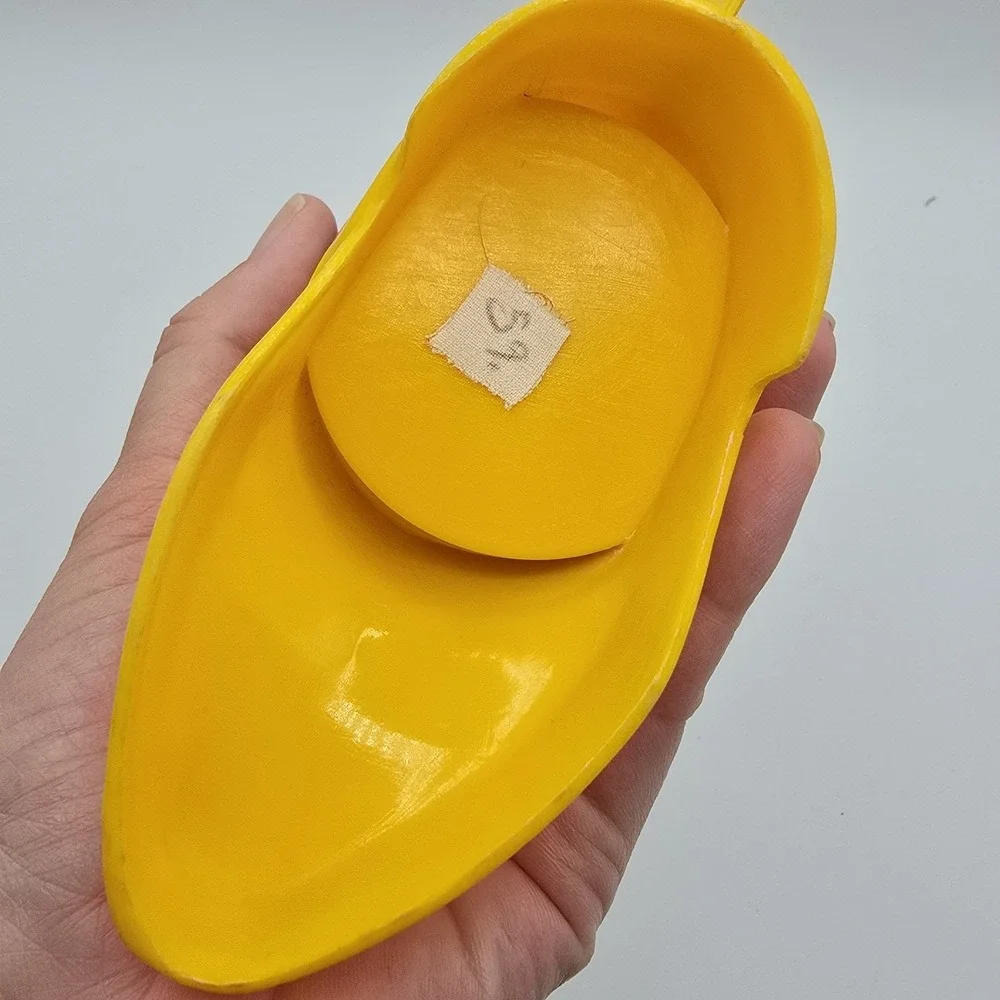 Vintage Plastic Kid Drinking Cup Yellow Boot Spur Cowboy Cowgirl Western Floral